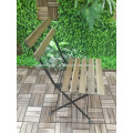 Chaise de table pliante en plein air Cadre de bois en bois Acacia